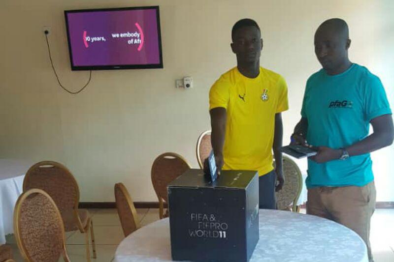 Photos Kotoko Black Stars B Players Vote For Fifa Fifpro