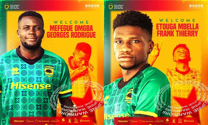 Official: Kotoko announce Georges Mfegue and Etouga Mbella signings |  Footy-GHANA.com