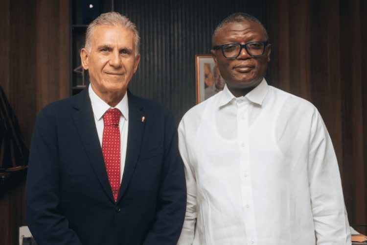 Carlos Queiroz and Kofi Adams